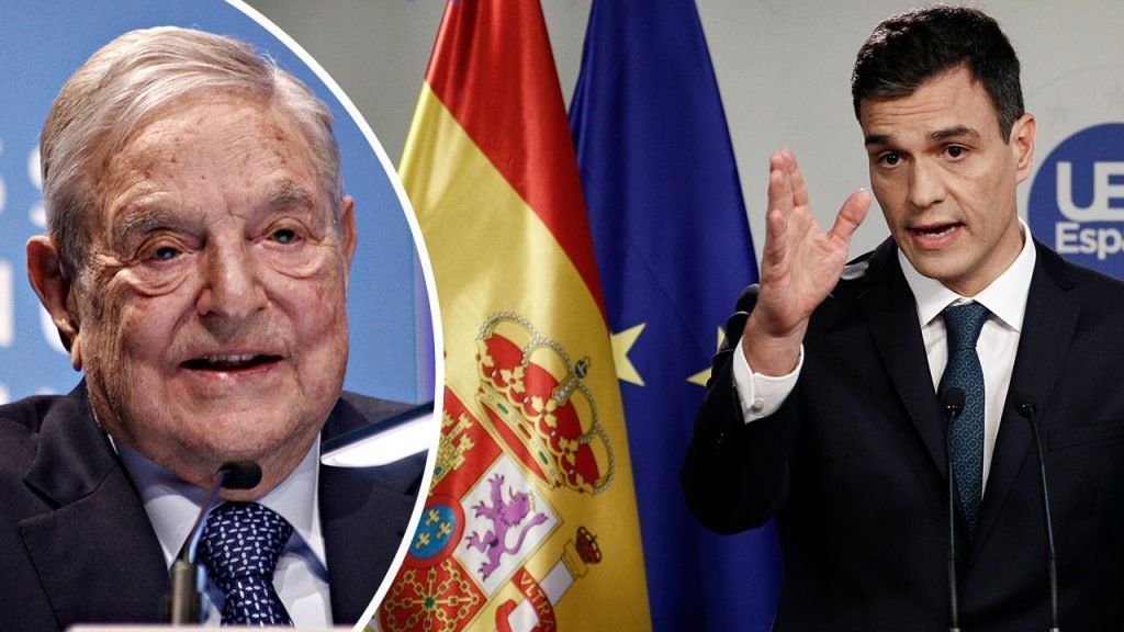 George Soros y Pedro Sánchez